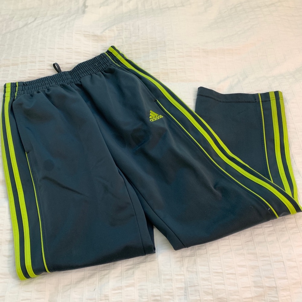ADIDAS, BOY'S SWEATPANTS, GRAY, SIZE 10-12M